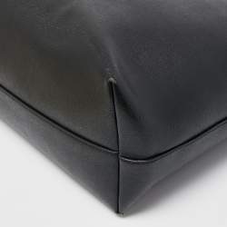 Pre Owned Fendi Black/Blue Leather Monster Roll Tote