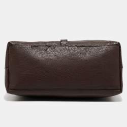 مملوكة مسبقًا حقيبة يد توتس فندي فيلا بورغيز جلد سيليريا برونزي 