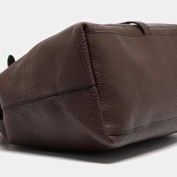 مملوكة مسبقًا حقيبة يد توتس فندي فيلا بورغيز جلد سيليريا برونزي 