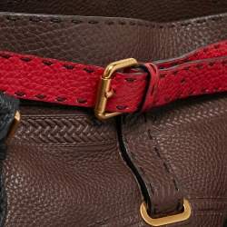 مملوكة مسبقًا حقيبة يد توتس فندي فيلا بورغيز جلد سيليريا برونزي 