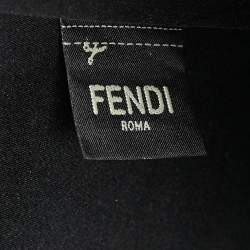 Pre Owned Fendi Brown/Black Zucca Coated Canvas Peekaboo Defender Cover