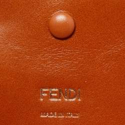 Fendi Pink FF Openwork Embroidered Canvas Medium Baguette Bag