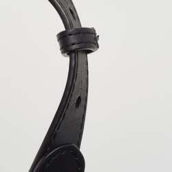 Pre Owned Fendi Brown/Black Zucca Embossed Leather and Wicker Small Runaway Shopper Tote