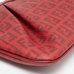 مملوكة مسبقًا حقيبة صغيرة فندي دينم زوكينو أزرق مقوى بسلسلة