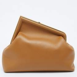 مملوكة مسبقًا Fendi Brown Leather Medium Fendi First Shoulder Bag