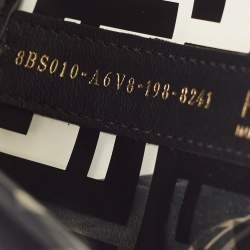 Pre Owned Fendi Black Zucca PVC and Leather Mini Mon Tresor Drawstring Bucket Bag