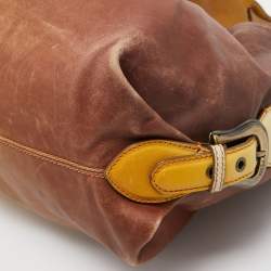 Pre Owned حقيبة هوبو فندي دوكتور بي حياكة كانفاس زوكا و جلد متعدد الألوان