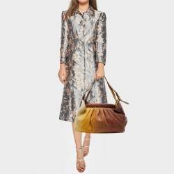 Pre Owned حقيبة هوبو فندي دوكتور بي حياكة كانفاس زوكا و جلد متعدد الألوان