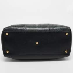 Pre Owned Fendi Black/Grey Stingray and Leather Large 2Jours Tote