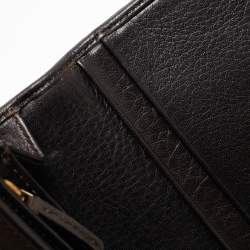 Pre Owned Fendi Tobacco Zucca Canvas and Leather FF Flap Continental Wallet