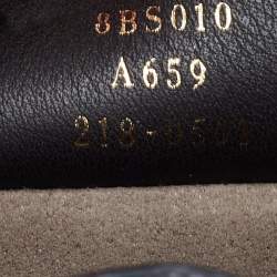 Pre Owned Fendi Black/Brown Zucca Embossed Leather Mini Mon Tresor Bucket Bag