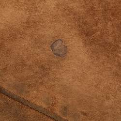 Fendi Brown Suede and Leather Front Pocket Hobo