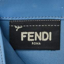 Fendi Grey Leather Trifold Compact Wallet