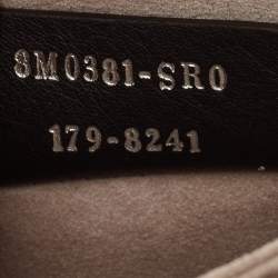 Pre Owned Fendi Taupe Leather Mini Kan I Shoulder Bag