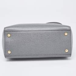 Pre Owned Fendi Grey Leather Mini 2Jours Tote