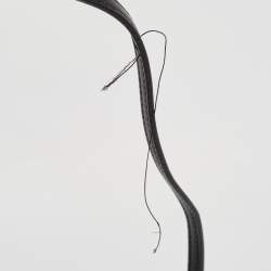 Pre Owned Fendi Black Leather Micro Crystal Embellished Peekaboo Crossbody Bag