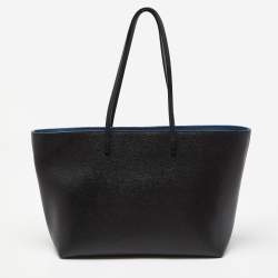 مملوكة مسبقًا Fendi Black/Yellow Leather Monster Roll Shopper Tote