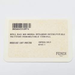 مملوكة مسبقًا Fendi Black/Yellow Leather Monster Roll Shopper Tote