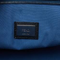 مملوكة مسبقًا Fendi Black/Yellow Leather Monster Roll Shopper Tote