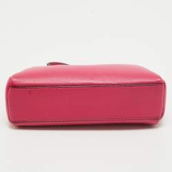 Fendi Fuchsia Leather Micro Peekaboo Crossbody Bag