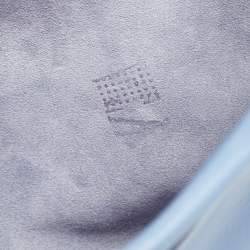 Pre Owned Fendi Blue Leather Large Peekaboo Top Handle Bag