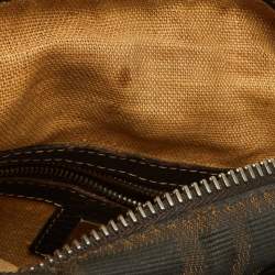 Fendi Tobacco Zucca Canvas and Leather Selleria Messenger Bag