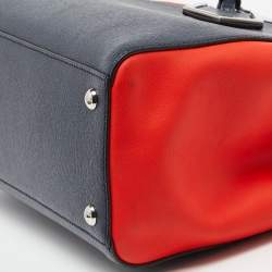 Pre Owned حقيبة يد توتس فندي بيتيت ساك 2جور جلد أزرق كحلي/ أحمر