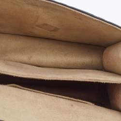 مملوكة مسبقًا Fendi Black/Brown Zucca Embossed Leather Small Kan U Shoulder Bag