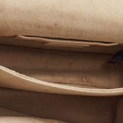 مملوكة مسبقًا Fendi Black/Brown Zucca Embossed Leather Small Kan U Shoulder Bag