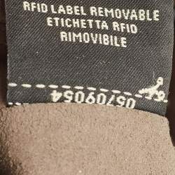 Pre Owned Fendi Brown/Black Zucca Leather Mini Mon Tresor Drawstring Bucket Bag