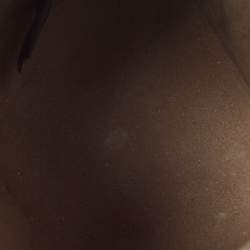 Pre Owned Fendi Brown/Black Zucca Leather Mini Mon Tresor Drawstring Bucket Bag