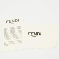 Pre Owned Fendi Dusty Pink/Yellow Leather Rush Chain Clutch