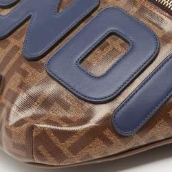 Pre Owned Fendi x Fila Brown Zucca Coated Canvas Mania Belt Bag