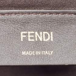 Pre Owned Fendi x Fila Brown Zucca Coated Canvas Mania Belt Bag