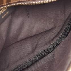 Pre Owned Fendi x Fila Brown Zucca Coated Canvas Mania Belt Bag