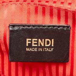 Pre Owned Fendi Red Leather Medium 2Jours Tote