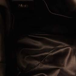 Fendi Dark Brown Shimmer Nubuck Leather Forever Hobo