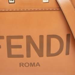مملوكة مسبقًا Fendi Brown Leather Medium Sunshine Tote
