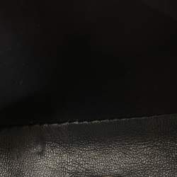 Pre Owned Fendi Beige/Multicolor Python Mini Applique Peekaboo Top Handle Bag