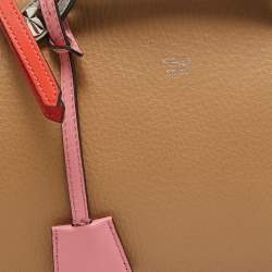 Pre Owned Fendi Tricolor Leather Small By The Way Shoulder Bag