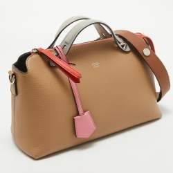 Pre Owned Fendi Tricolor Leather Small By The Way Shoulder Bag