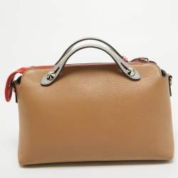 Pre Owned Fendi Tricolor Leather Small By The Way Shoulder Bag