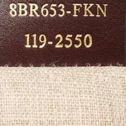 Pre Owned Fendi Tobacco Pequin Stripe Canvas and Leather Hobo