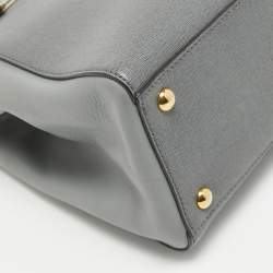 Pre Owned حقيبة يد توتس فندي بيتيت ساك 2جور جلد أزرق كحلي/ أحمر