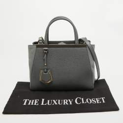 Pre Owned حقيبة يد توتس فندي بيتيت ساك 2جور جلد أزرق كحلي/ أحمر