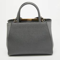 Pre Owned حقيبة يد توتس فندي بيتيت ساك 2جور جلد أزرق كحلي/ أحمر