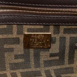 Fendi Tobacco Zucca Jacquard Canvas Medium Baguette Bag
