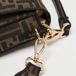 Fendi Tobacco Zucca Jacquard Canvas Medium Baguette Bag