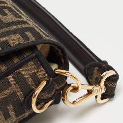 Fendi Tobacco Zucca Jacquard Canvas Medium Baguette Bag