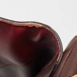 Pre Owned Fendi Burgundy/Multicolor Leather Large Claudia Shoulder Bag